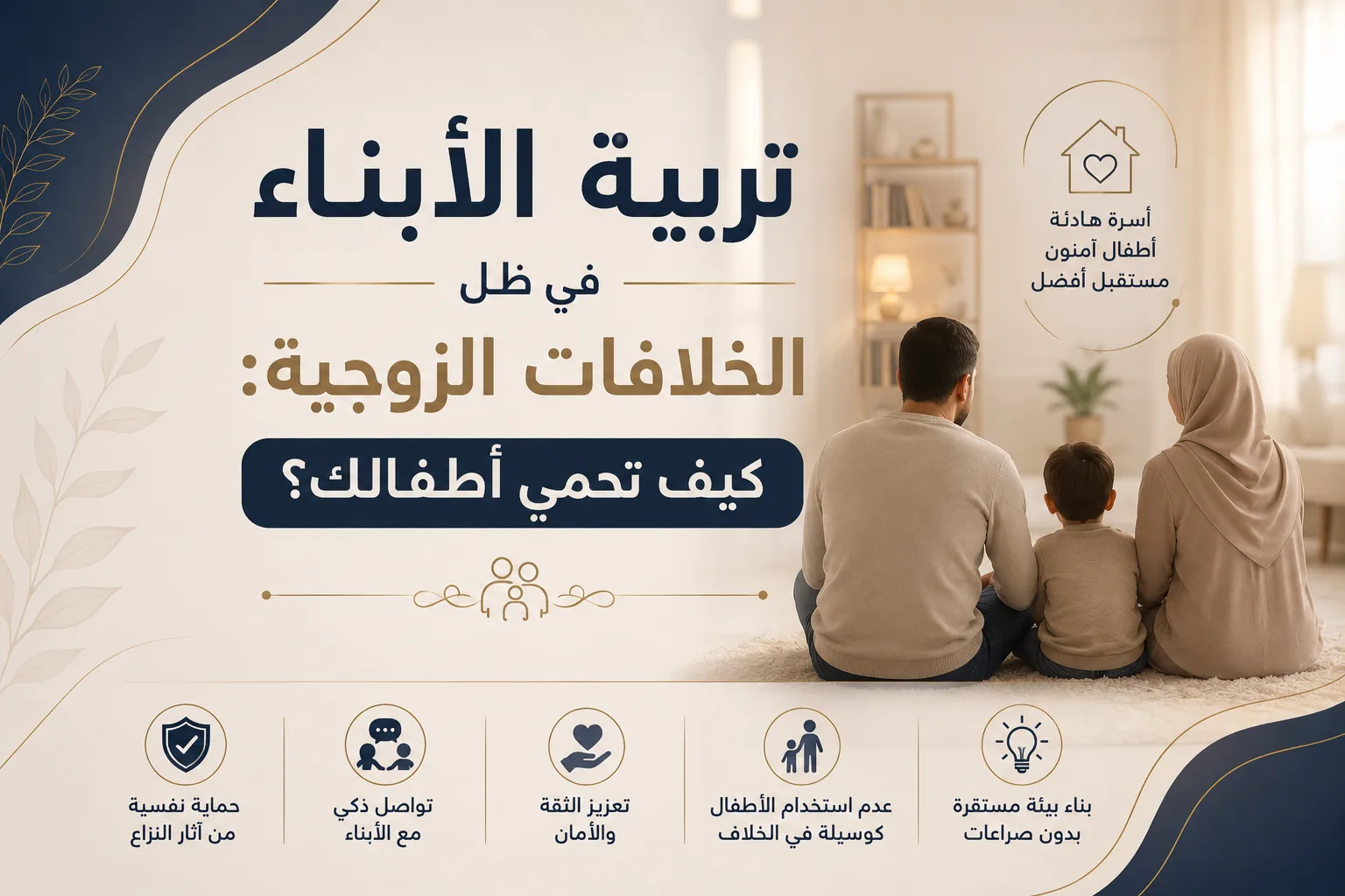 تربية الأبناء في ظل الخلافات الزوجية: كيف تحمي أطفالك؟